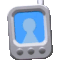 a cropped, animated image of the cellphone from tomodachi life.